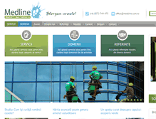 Tablet Screenshot of medline.com.ro
